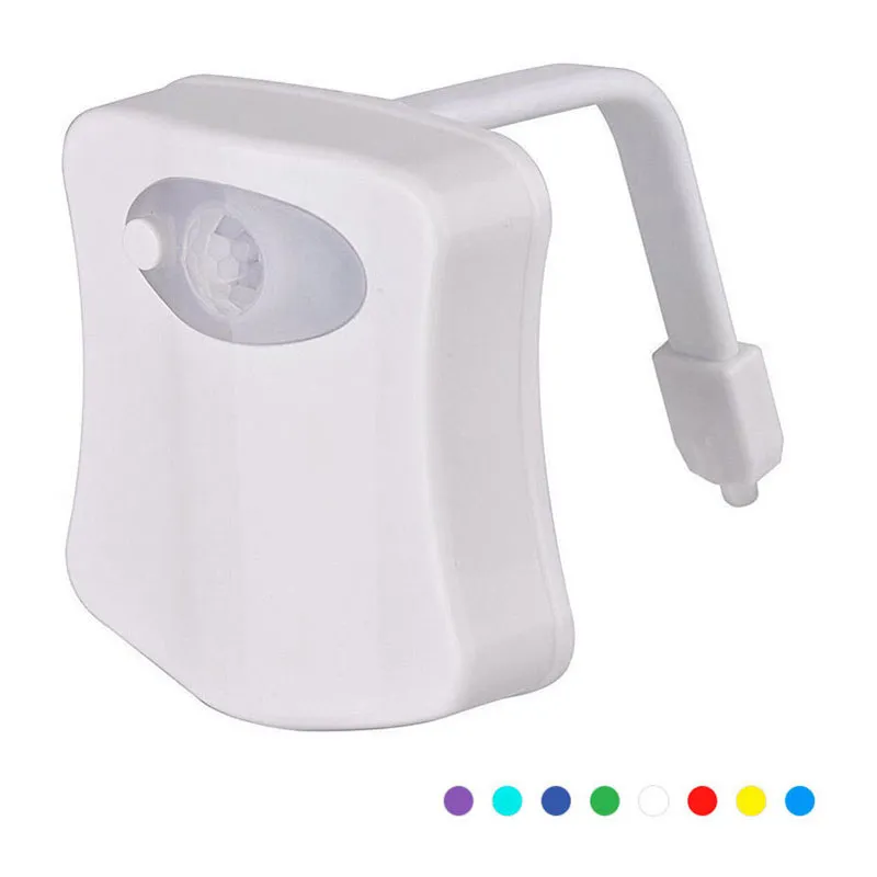 Veilleuse LED pour cuvette de toilettes - Multicolore-0