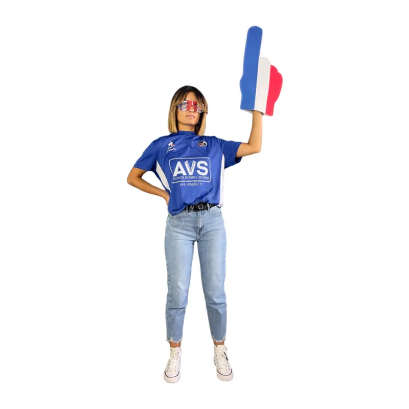 Main géante en mousse - Bleu/Blanc/Rouge-1