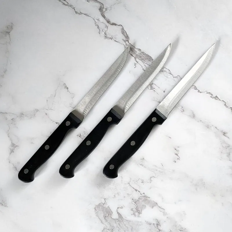 3 Couteaux à steak - Lame lisse 11cm-0