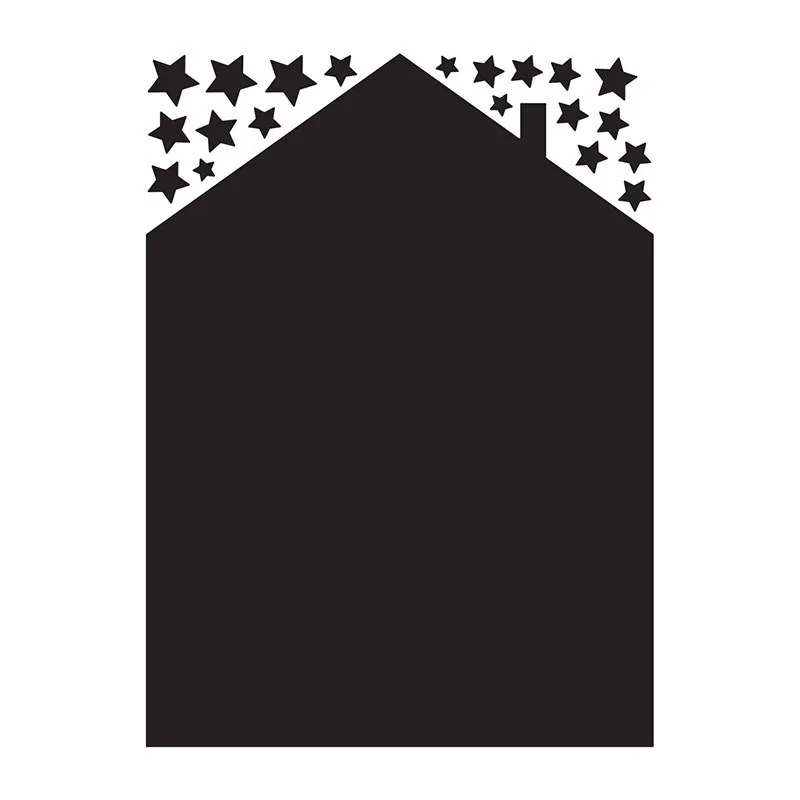 Stickers Ardoise - Maison 20 étoiles + craie liquide-2
