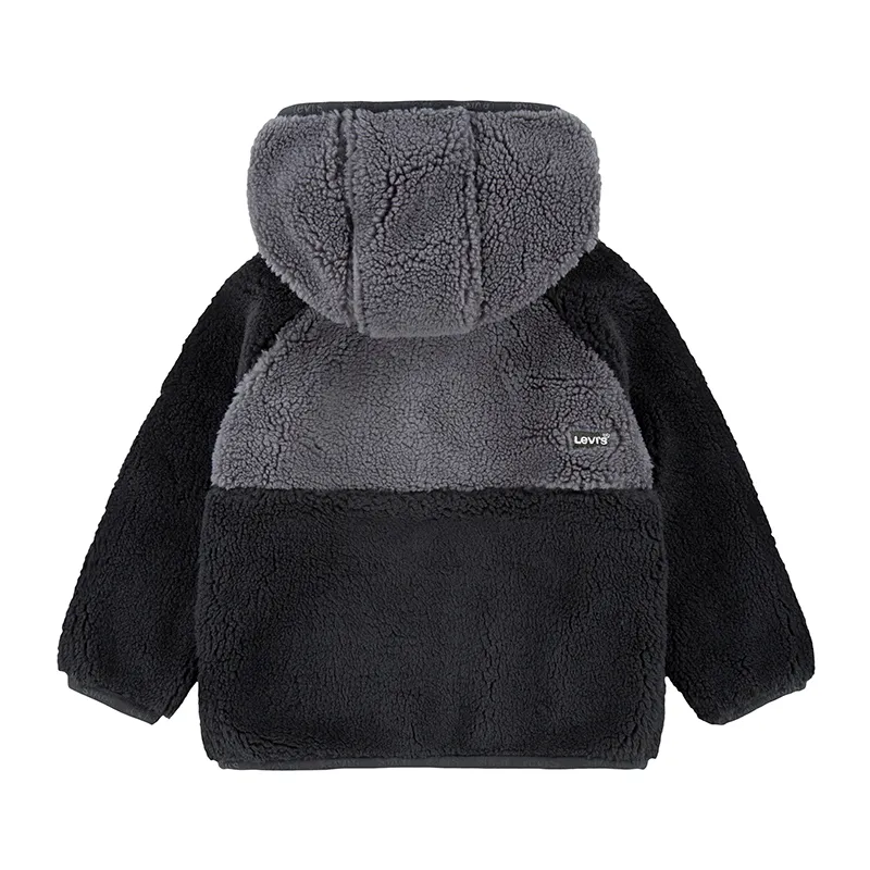 Veste sherpa Bébé - Pirate Black-1