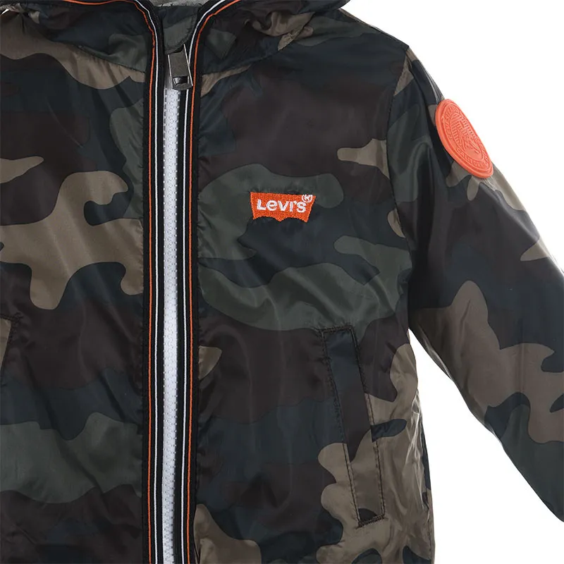 Veste coupe-vent Essential Windbreaker - Thyme/Navy Camo-3