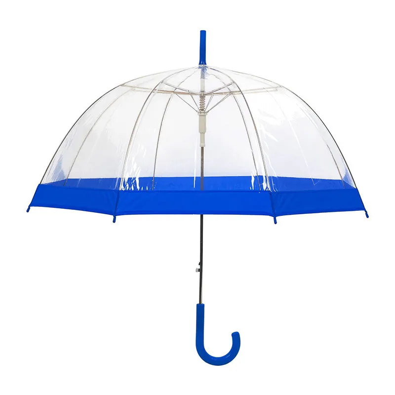 Parapluie cloche auto. Susino - Transparent/Bleu-1