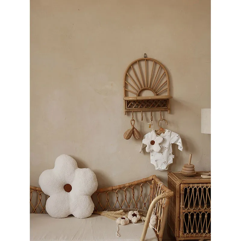 Coussin décoratif Marguerite Écru - 50x50cm-6
