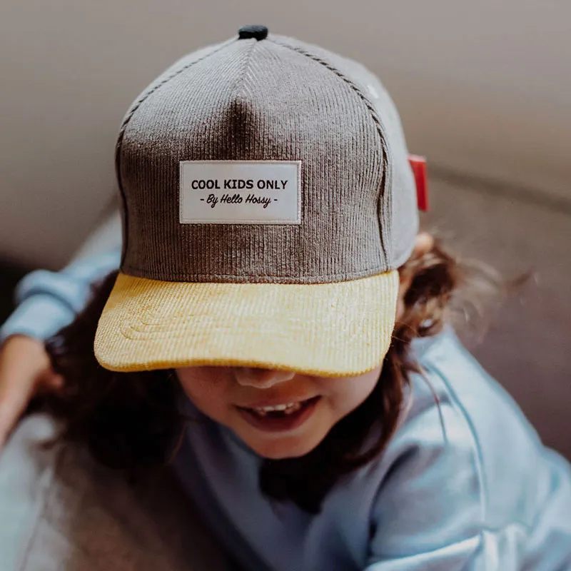 Casquette enfant en velours Sweet Dark Grey - Hello Hossy-1