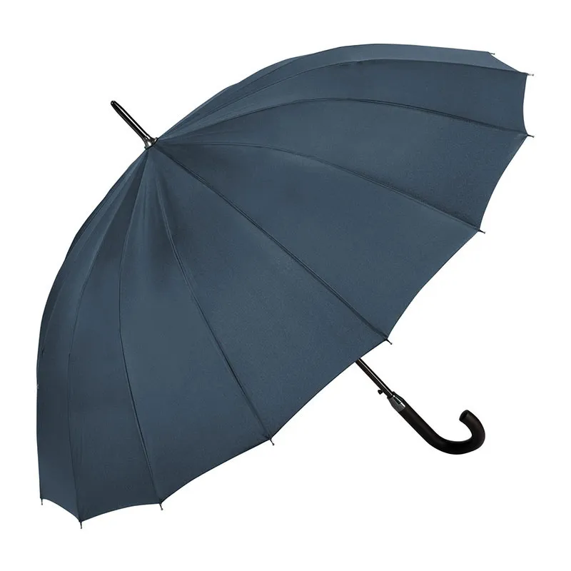 Grand parapluie D.130 cm Clima - Bleu - LE MONDE DU PARAPLUIE-0