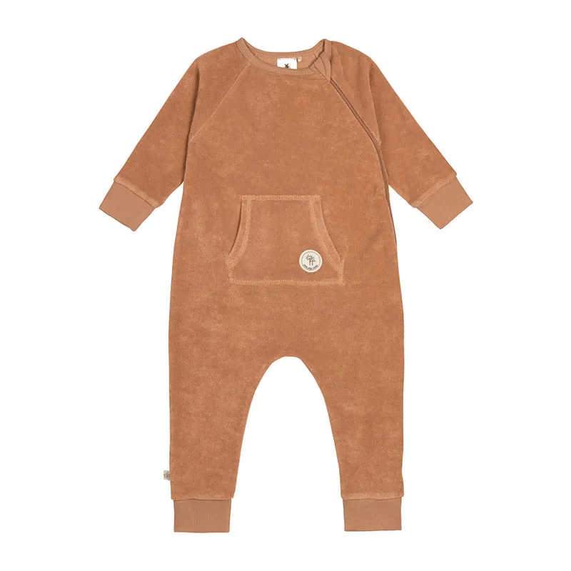Pyjama sans pied en éponge Caramel - Lassig-0