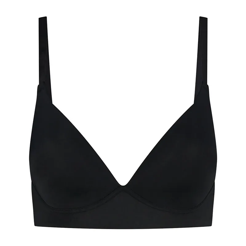 Soutien-gorge triangle galbant sans armature - Noir-1