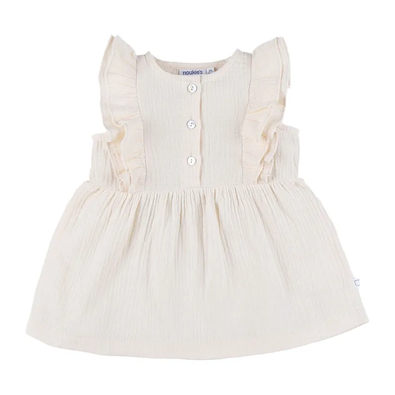 Robe MC mousseline Smart girl - Beige-0