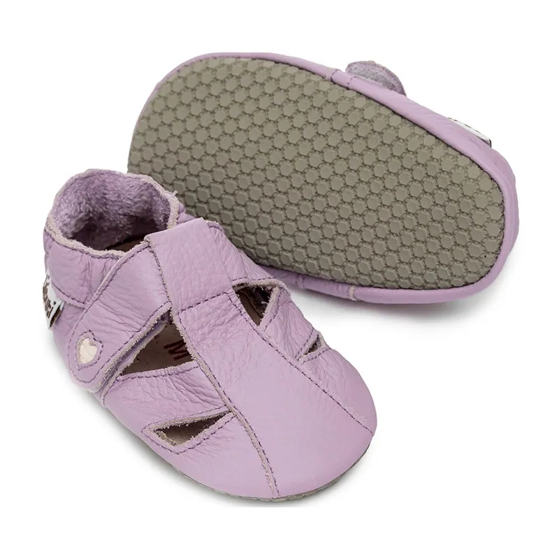 Sandales barefoot Macaron - Beige/Rose-0