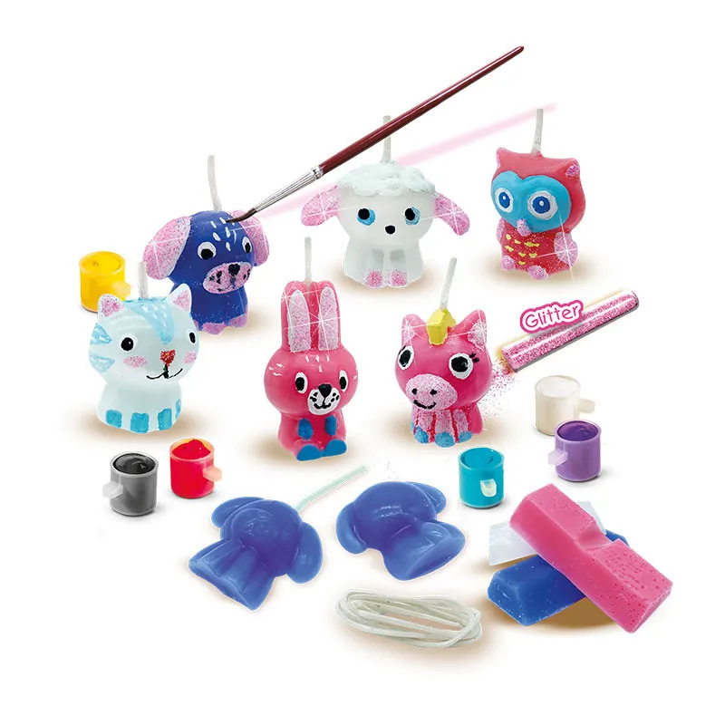 Kit créa. Bougies Petits animaux - 5+-2