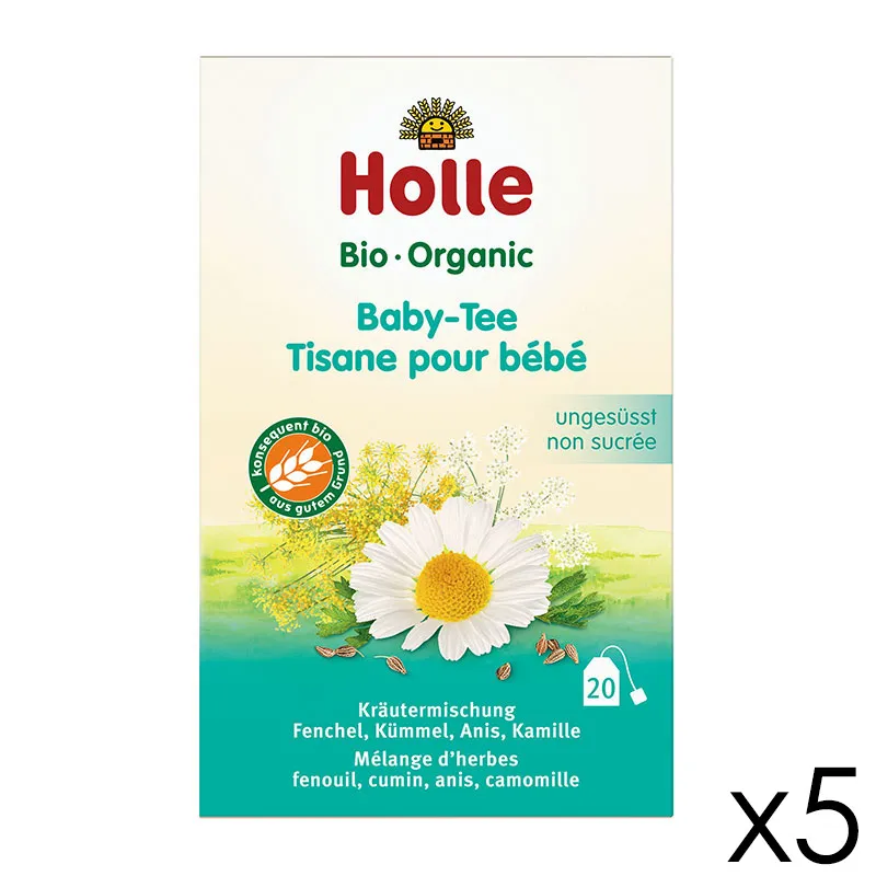 4x20 Tisanes pour Bébé BIO - 5m+ - HOLLE-0