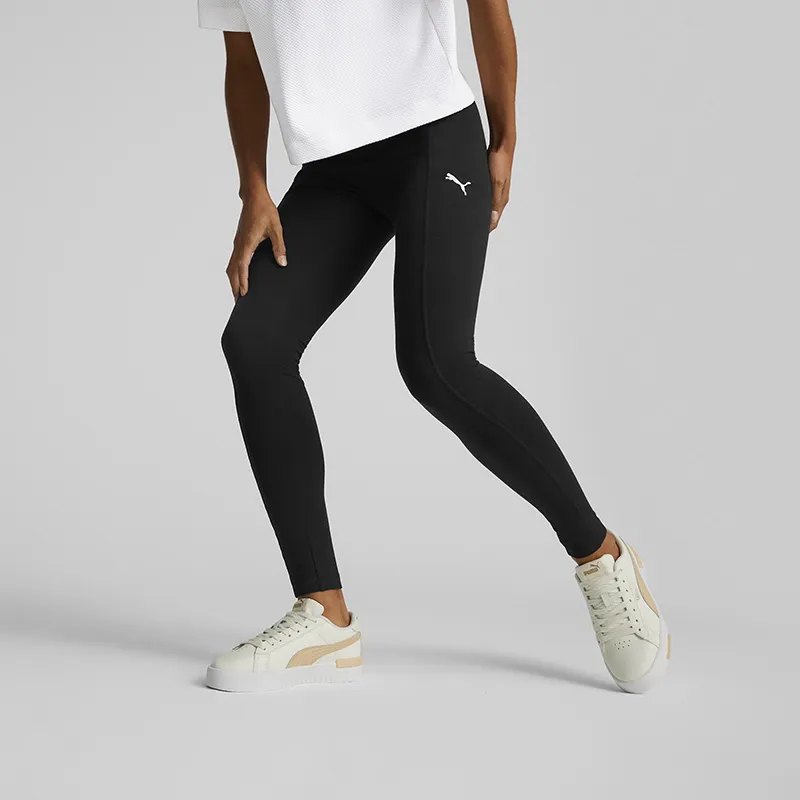 Legging Femme taille haute Her - Noir/Logo Blanc - PUMA-0