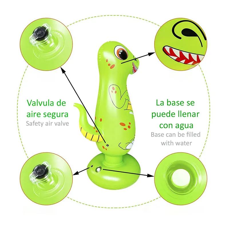 Punching-ball gonflable Dinosaure - 120cm-4
