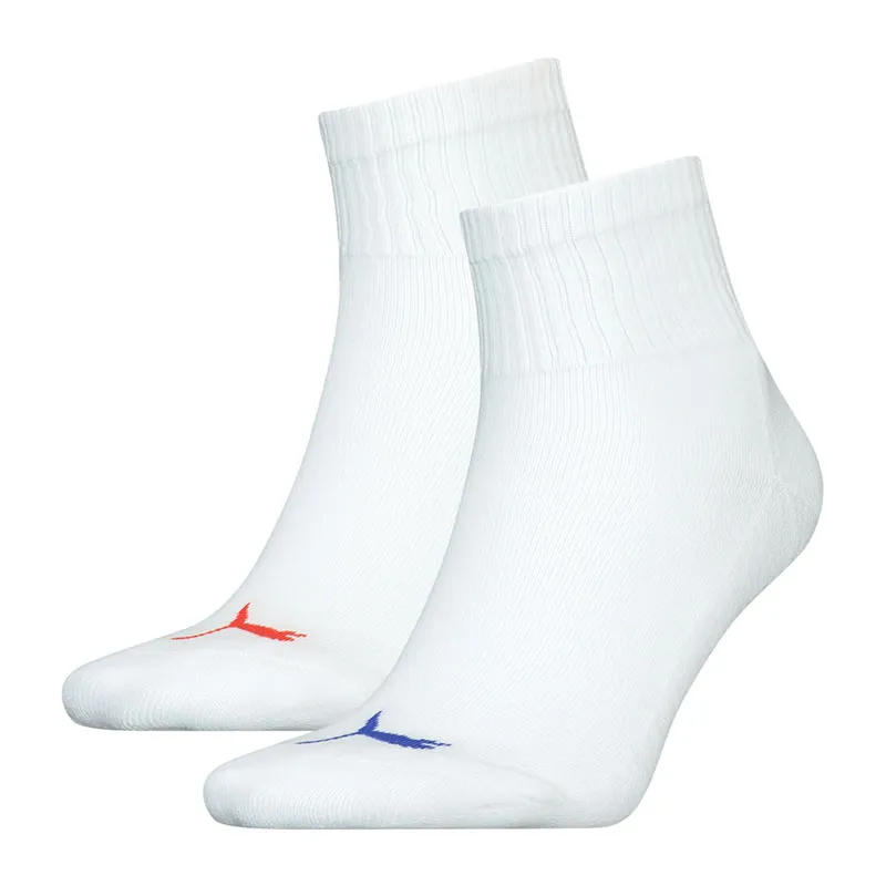 2 paires de chaussettes trois-quarts Coeur Femme - Blanc/Rouge/Bleu - PUMA-0