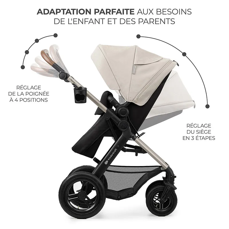 Poussette Moov 2 Air 4en1 Gris - 0m+-13