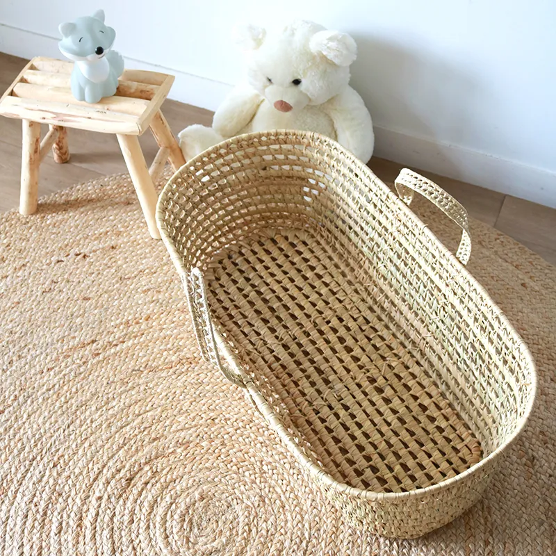 Couffin Coton BIO Bois de rose - 30x75cm-5