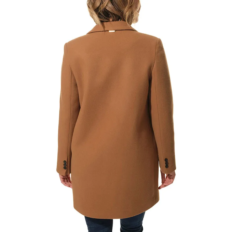 Manteau mi-long Antibes Femme - Camel-1