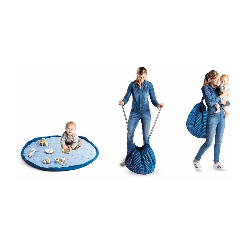 Sac à jouets/Tapis d'éveil 3en1 Montgolfière - ø120cm-2