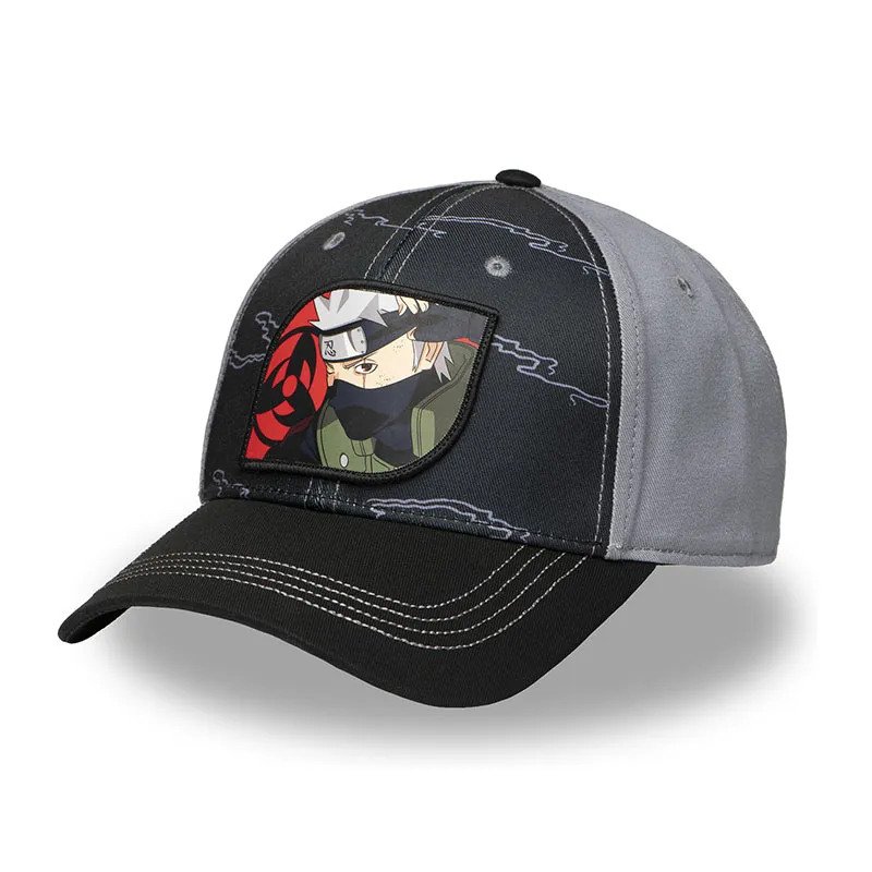 Casquette baseball Naruto Shippuden Kakashi - Noir/Gris-1