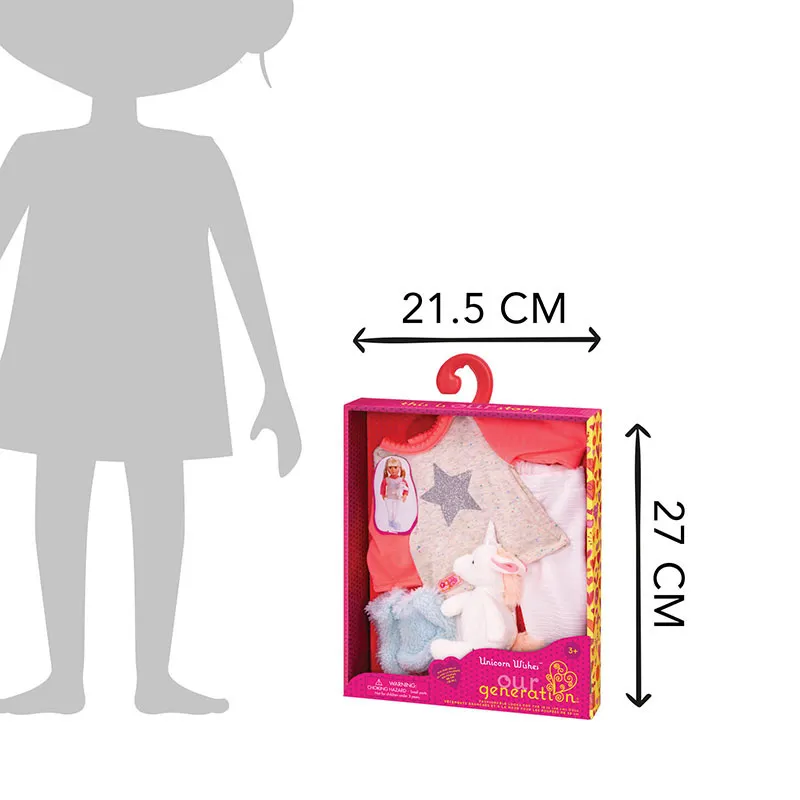 Tenue Pyjama Licorne - Poupée 46cm-5