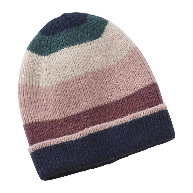 Ensemble accessoires tricot color bloc - Marine-1