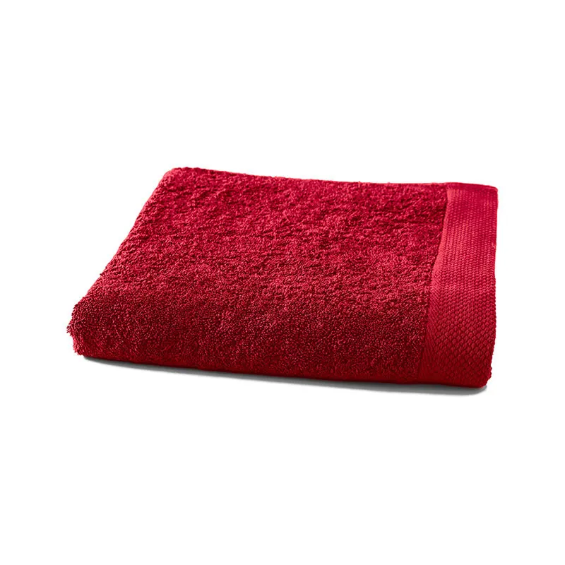 Drap de douche Coton Rouge - 70x140cm-0
