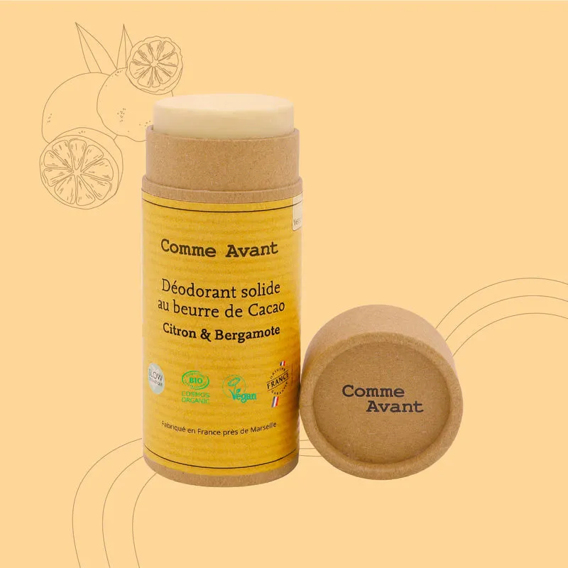 Déodorant solide au beurre de cacao Citron & Bergamote - 60g-0