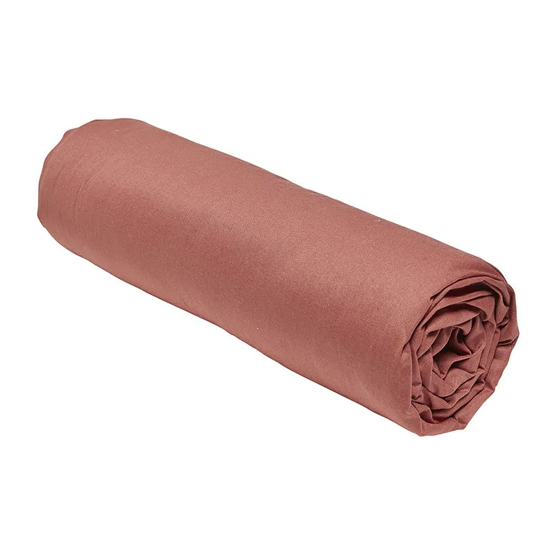 Drap-housse Coton Bonnet 30cm Essential Terracotta-0