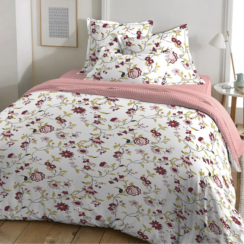 Parure 3pcs Coton Klothilde multico Rouge-0