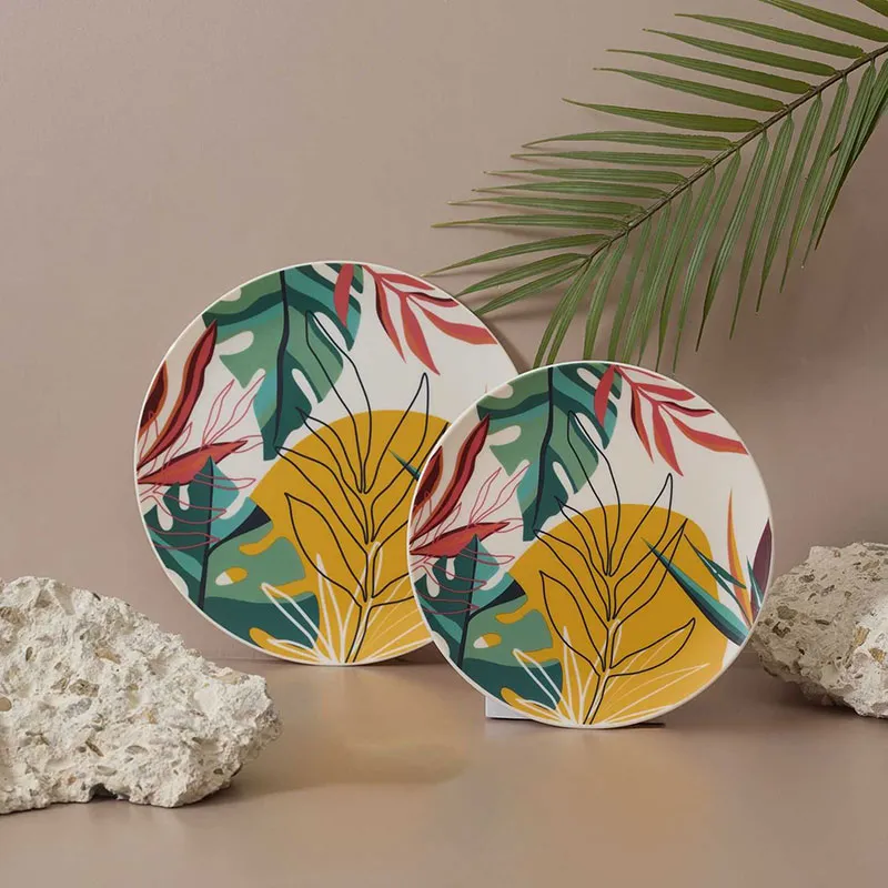 6 Assiette Paradis Exotique - ø20cm-2