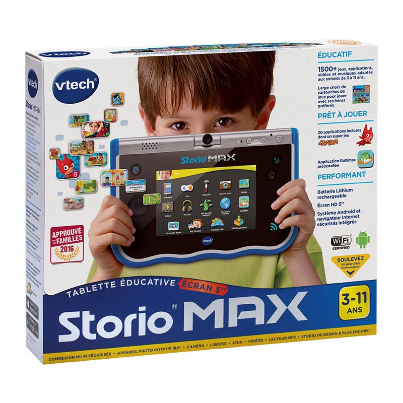 Tablette Storio Max 5 pouces Bleu - 36m+-3