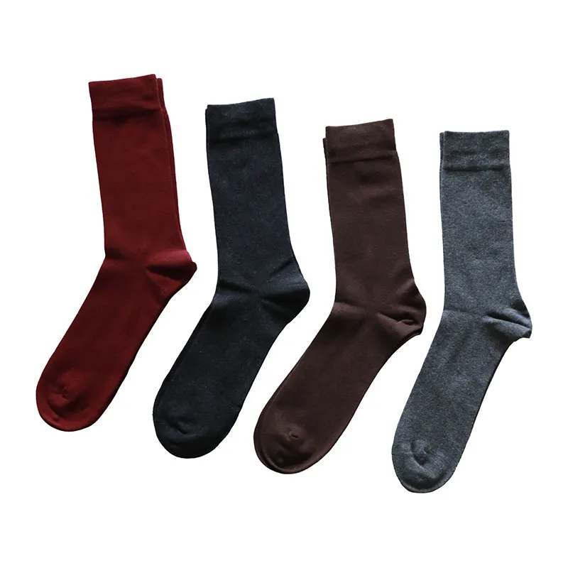 4 paires de Chaussettes Homme Coton Basic - Marron/Gris-1