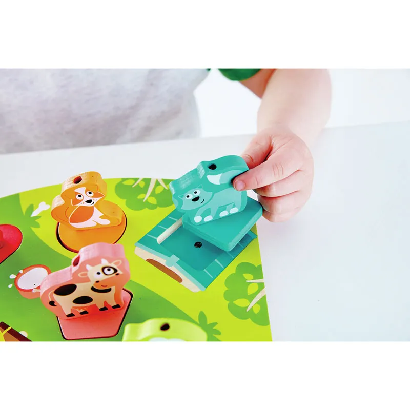 Puzzle sonore Les bruits de la ferme - 18m+-2