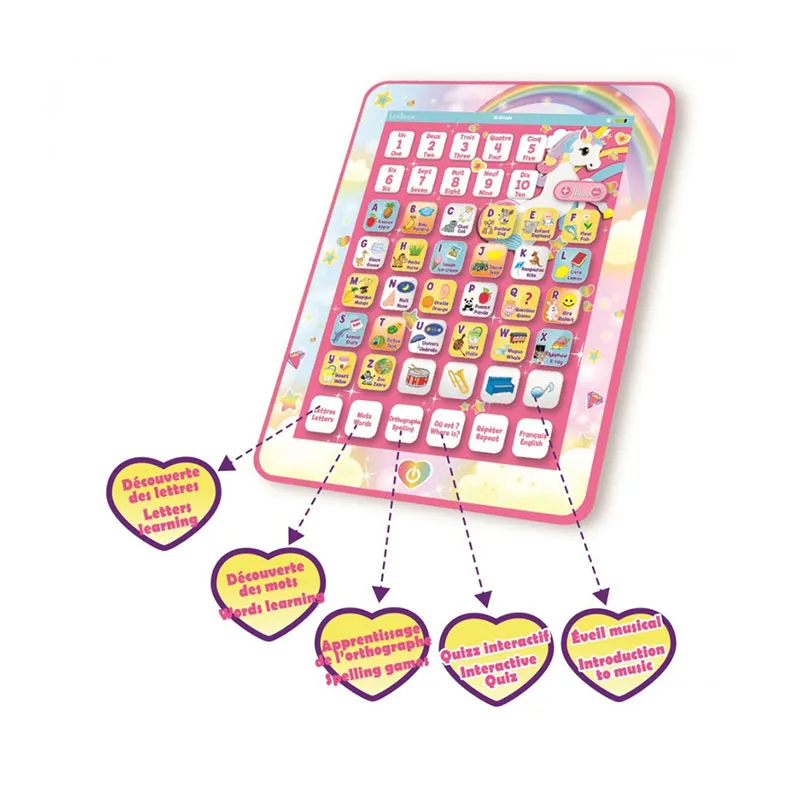 Tablette éducative bilingue Lexibook Licorne - 3+-2