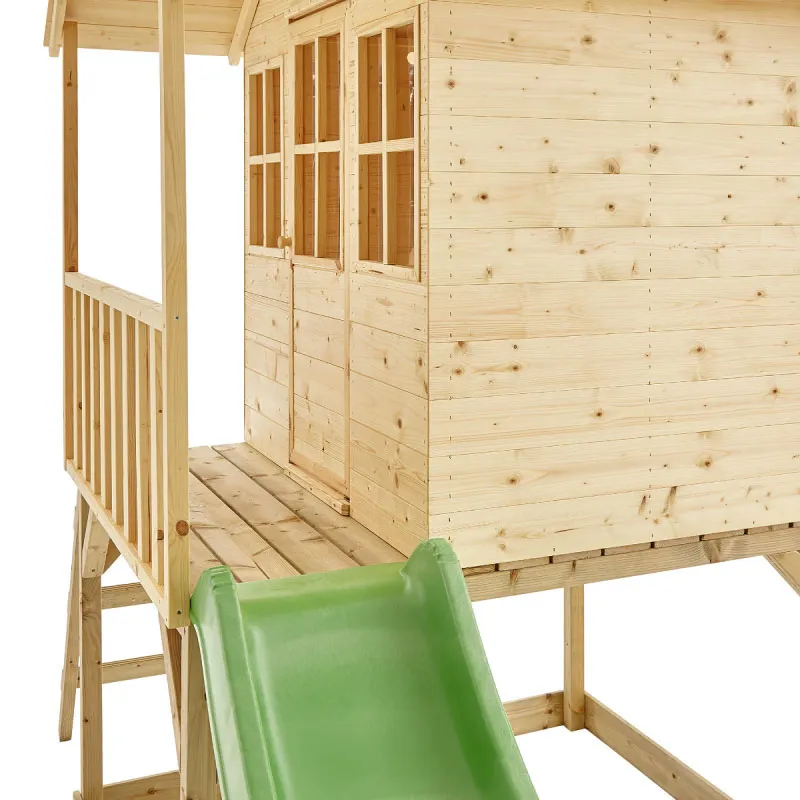 Maisonnette Colline Bois avec toboggan - 18m+-5