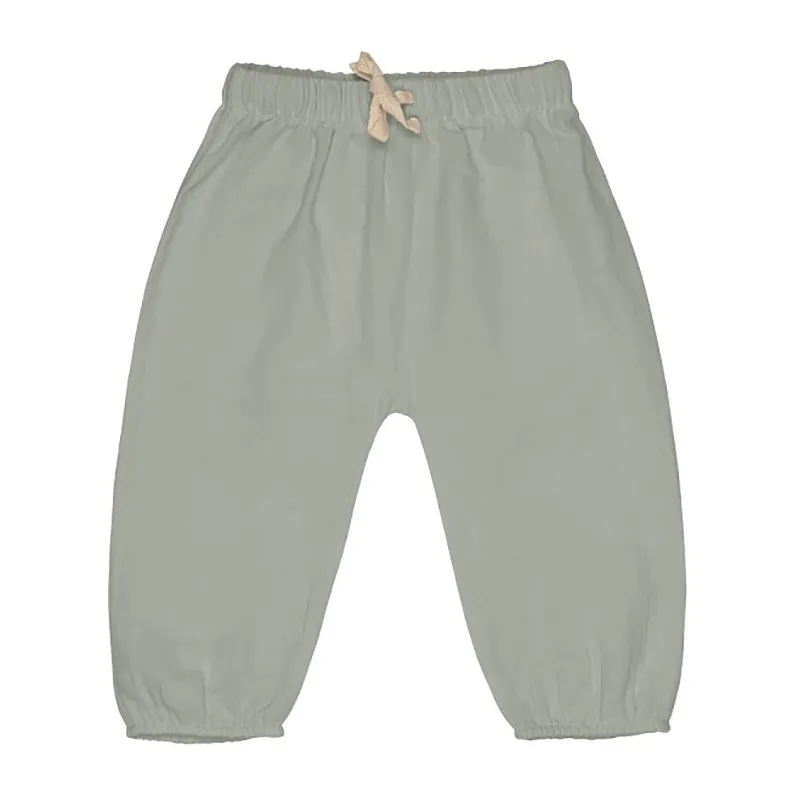 Pantalon en mousseline Coton BIO Olive - Lassig-0