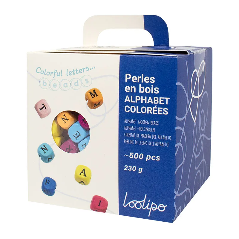 Perles Bois Alphabet 500pcs - 3+-3
