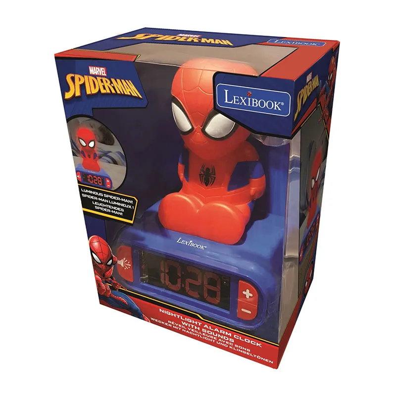 Réveil avec Veilleuse 3D Spider-Man - 36m+-3