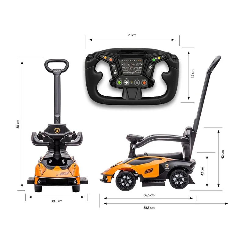 Porteur Lamborghini Essenza SC V12 Orange - 12m+-8