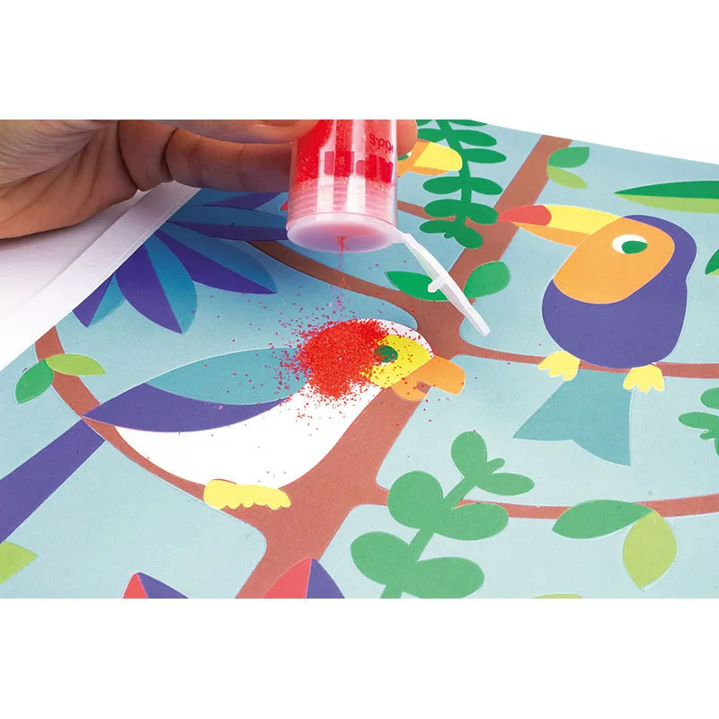 Kit Cartes avec sable coloré - 5+-2