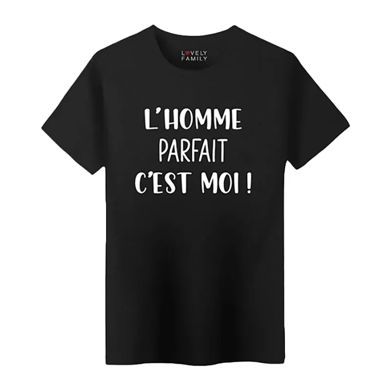 T-shirt L'homme parfait - Noir-0