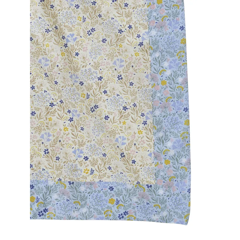 Écharpes voile de coton cottage - Bleu ciel-1
