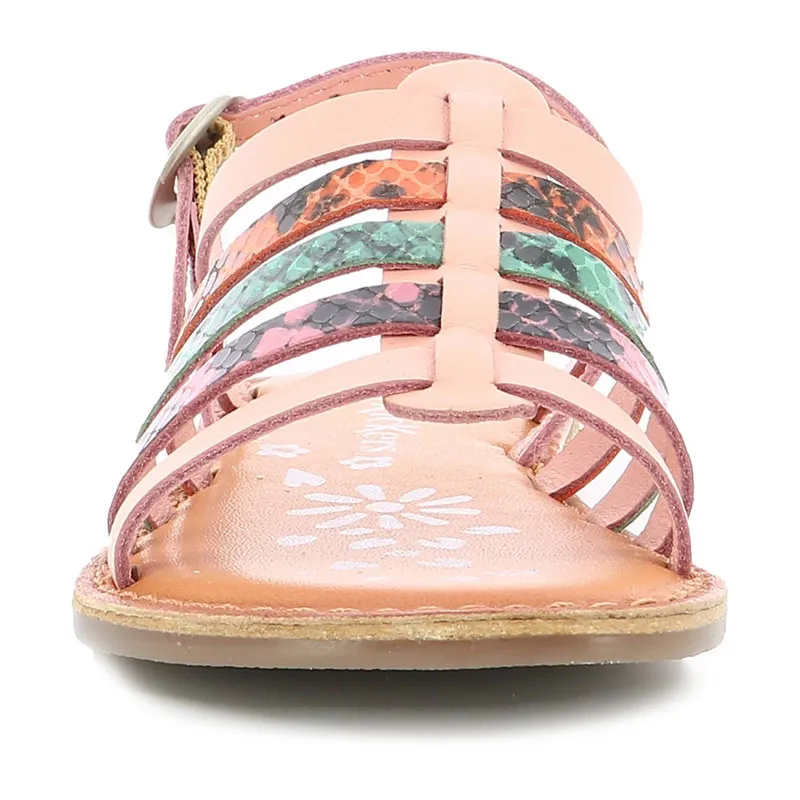 Sandales Dixon - Rose/Reptile/Tricolore-2