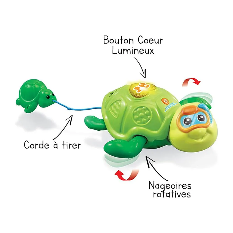 Maman tortue & son bébé nageur - 12m+-1