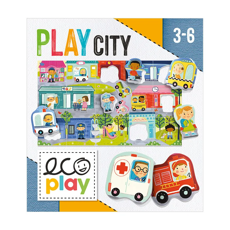 Jeu d'encastrements Play City 30pcs - 36m+-2