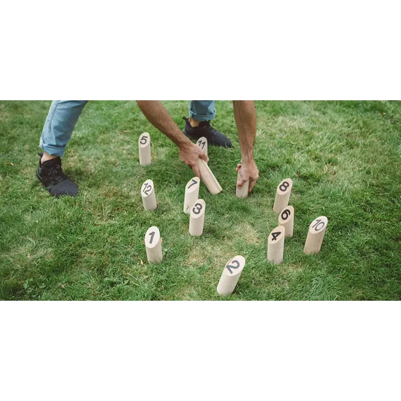 Jeu de quilles nordiques en bois - 6+-9