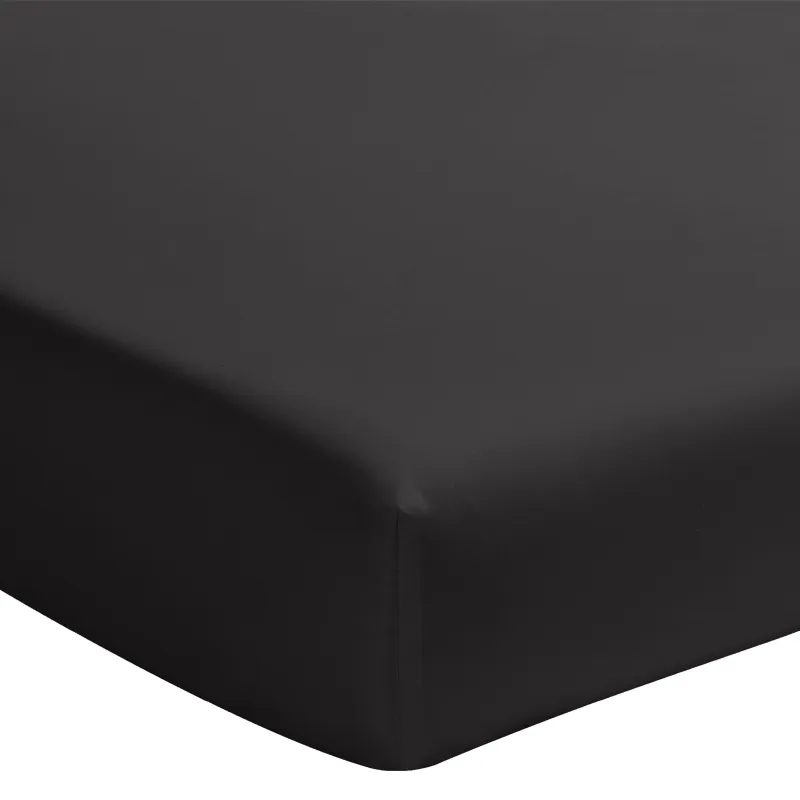 Drap H. Percale de Coton Bonnet 30cm Noir minuit-0