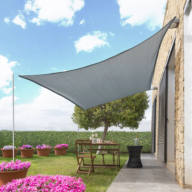 Voile d’Ombrage Rectangulaire Shazail Gris - 2x3m-3