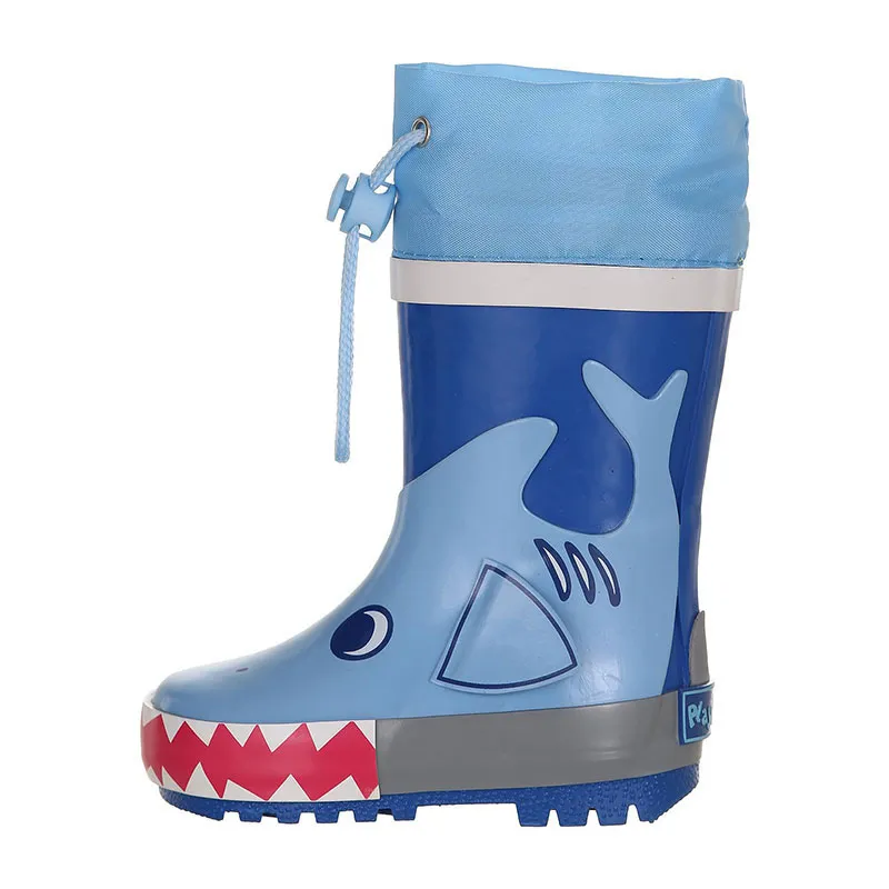 Bottes de pluie hautes Requin - Bleu-1